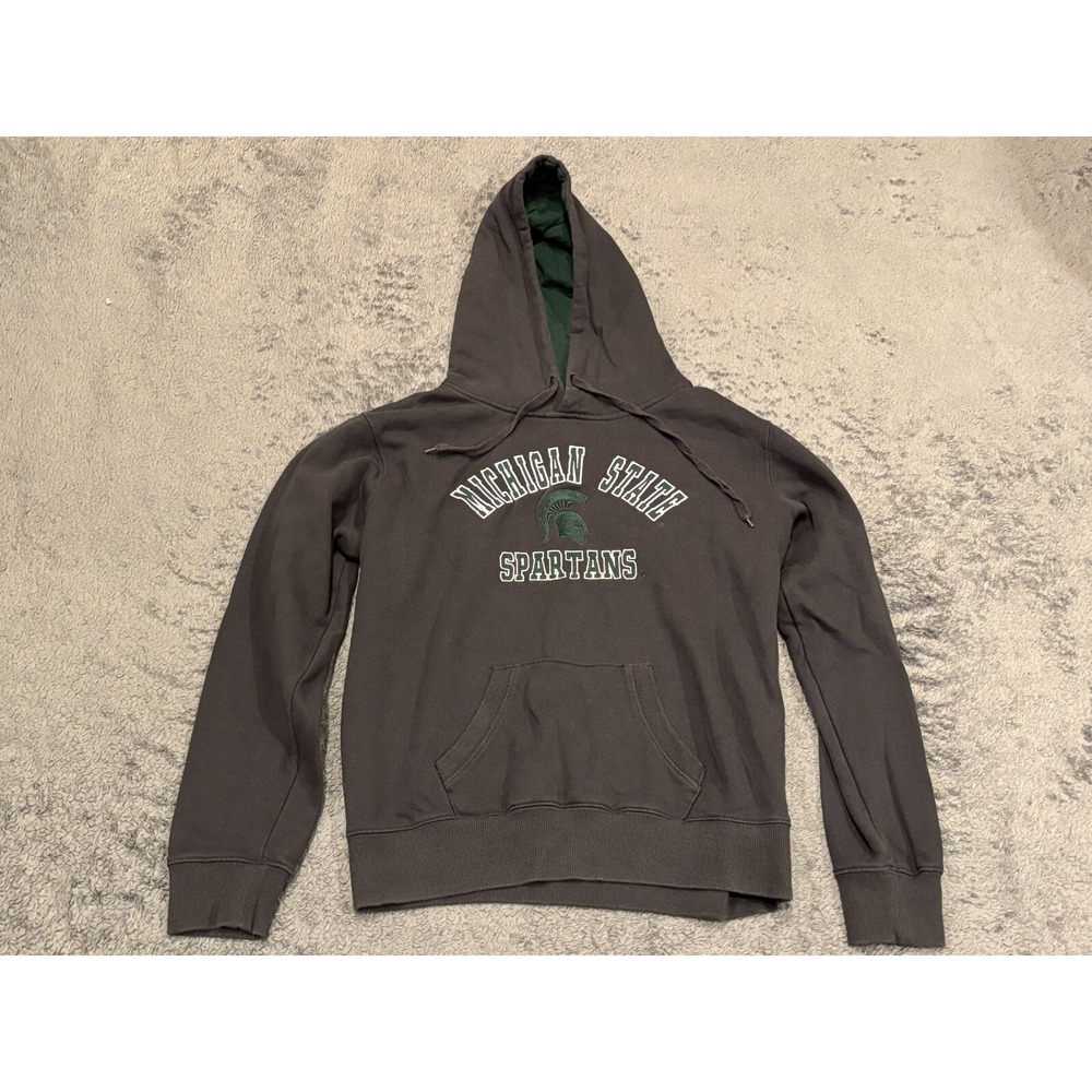 Stadium Athletics Michigan State Spartans Hoodie Womens Large Gray Pullover